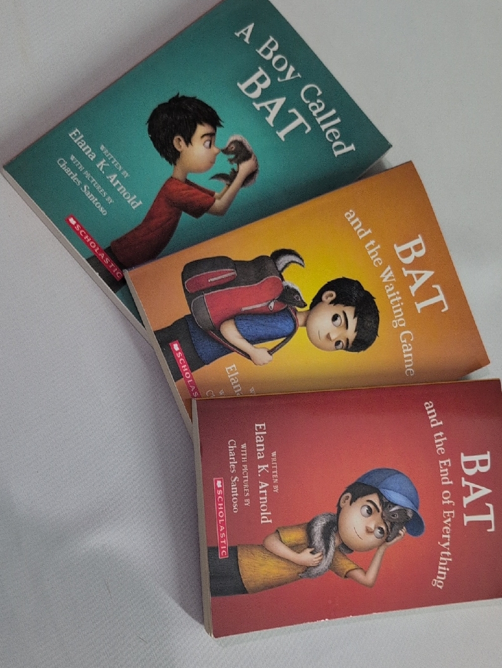 Scholastic BAT Book Set in Teal, Orange, and Red Covers